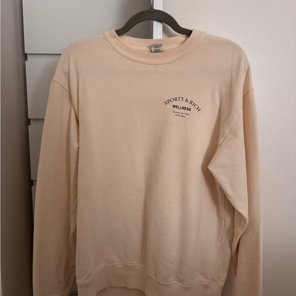 Sporty & Rich Cream Sweater